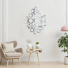 3D Ring 42 Silver Acrylic mirror for wall decor - UAE Dropshipping