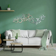 3D Ring 42 Silver Acrylic mirror for wall decor - UAE Dropshipping