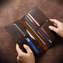 Horse Long Wallet Genuine Leather Hand-held Men's Card Holder - Image 3