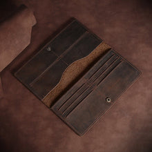 Horse Long Wallet Genuine Leather Hand-held Men's Card Holder - Image 2