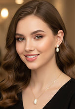Oval Sparkle CZ Pendant Set - UAE Dropshipping
