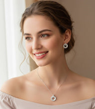 Radiant Circle Halo CZ Pendant Set - UAE Dropshipping